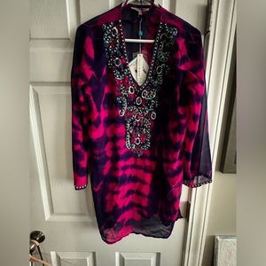 Blue Island Tunic/Cover Up  Fun and Funky Beach Wear   S : S